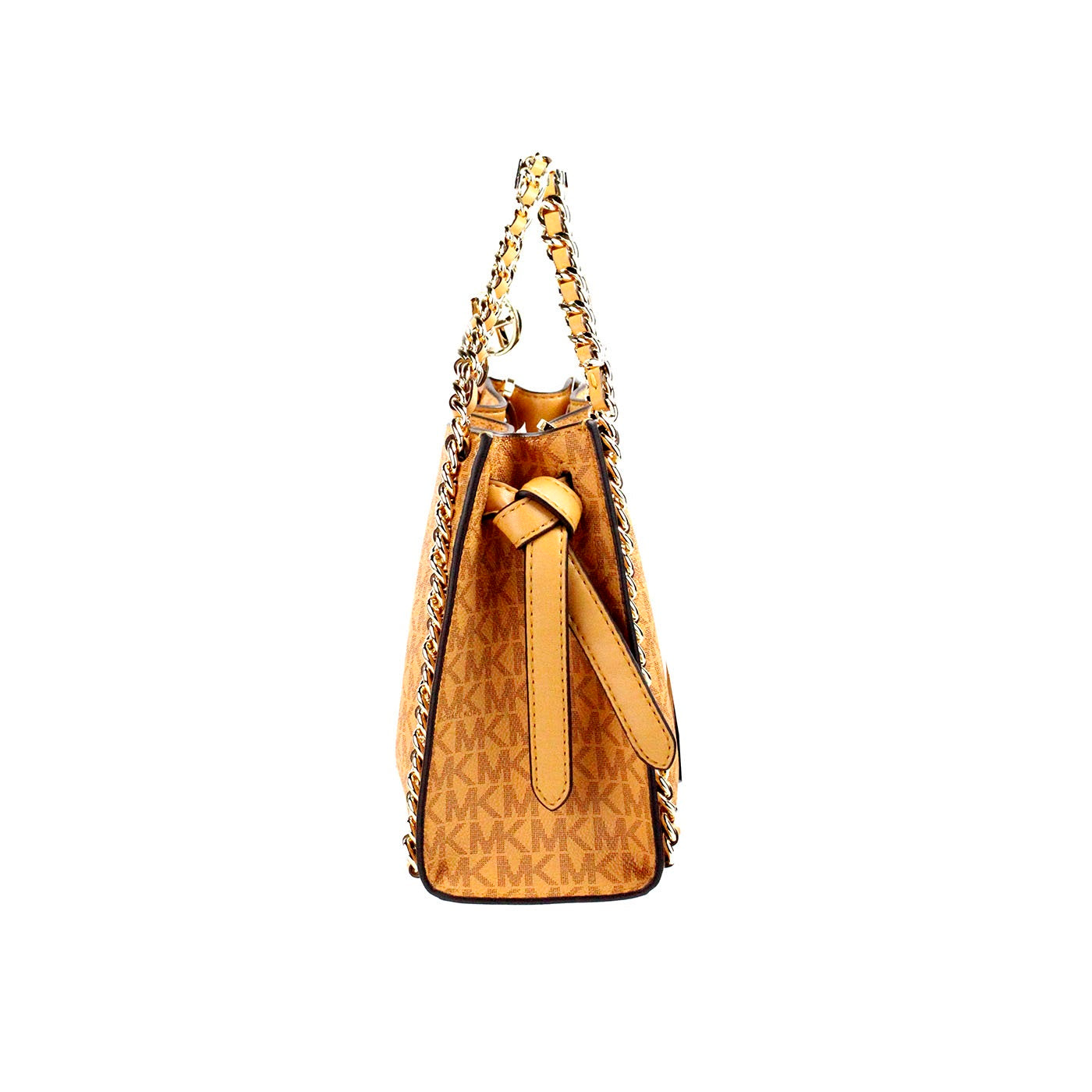 Michael Kors Mina Small Belted Cider Signature PVC Chain Inlay Crossbody Bag - Luksusmuotia Michael Kors - Tutustu YVES JAVANNI® 