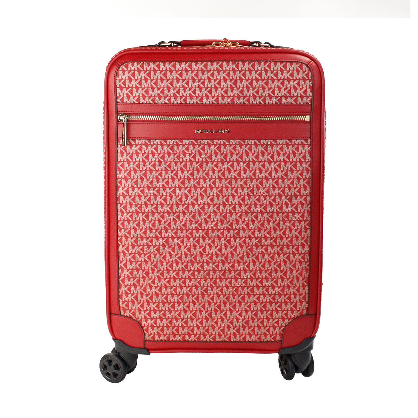 Michael Kors Travel Small Red Signature Trolley Rolling Suitcase Carry On Bag - Luksusmuotia Michael Kors - Tutustu YVES JAVANNI® 