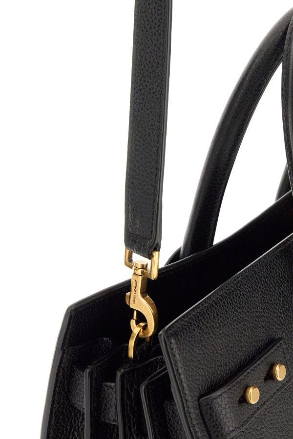 Saint Laurent Black Calf Leather Sac De Jour Handbag - Luksusmuotia Saint Laurent - Tutustu YVES JAVANNI® 