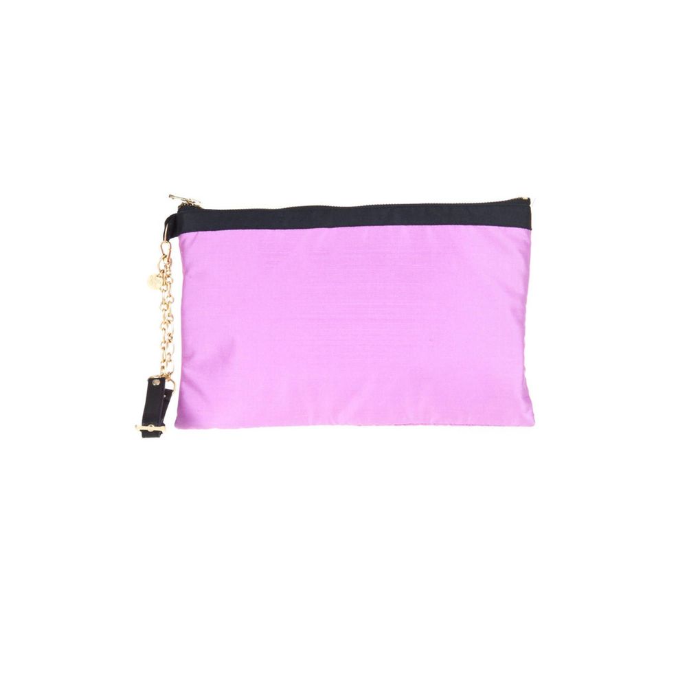 Patrizia Pepe Purple Silk Handbag - Luksusmuotia Patrizia Pepe - Tutustu YVES JAVANNI® 