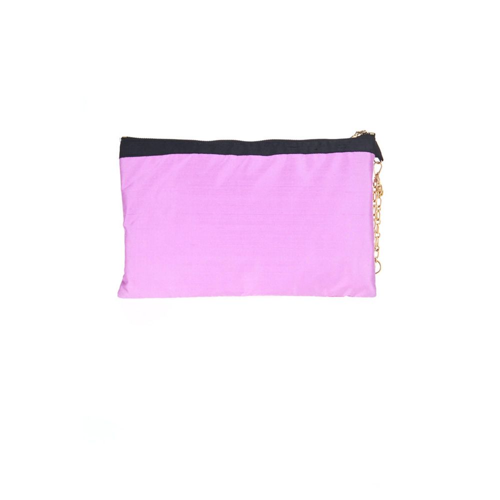 Patrizia Pepe Purple Silk Handbag - Luksusmuotia Patrizia Pepe - Tutustu YVES JAVANNI® 