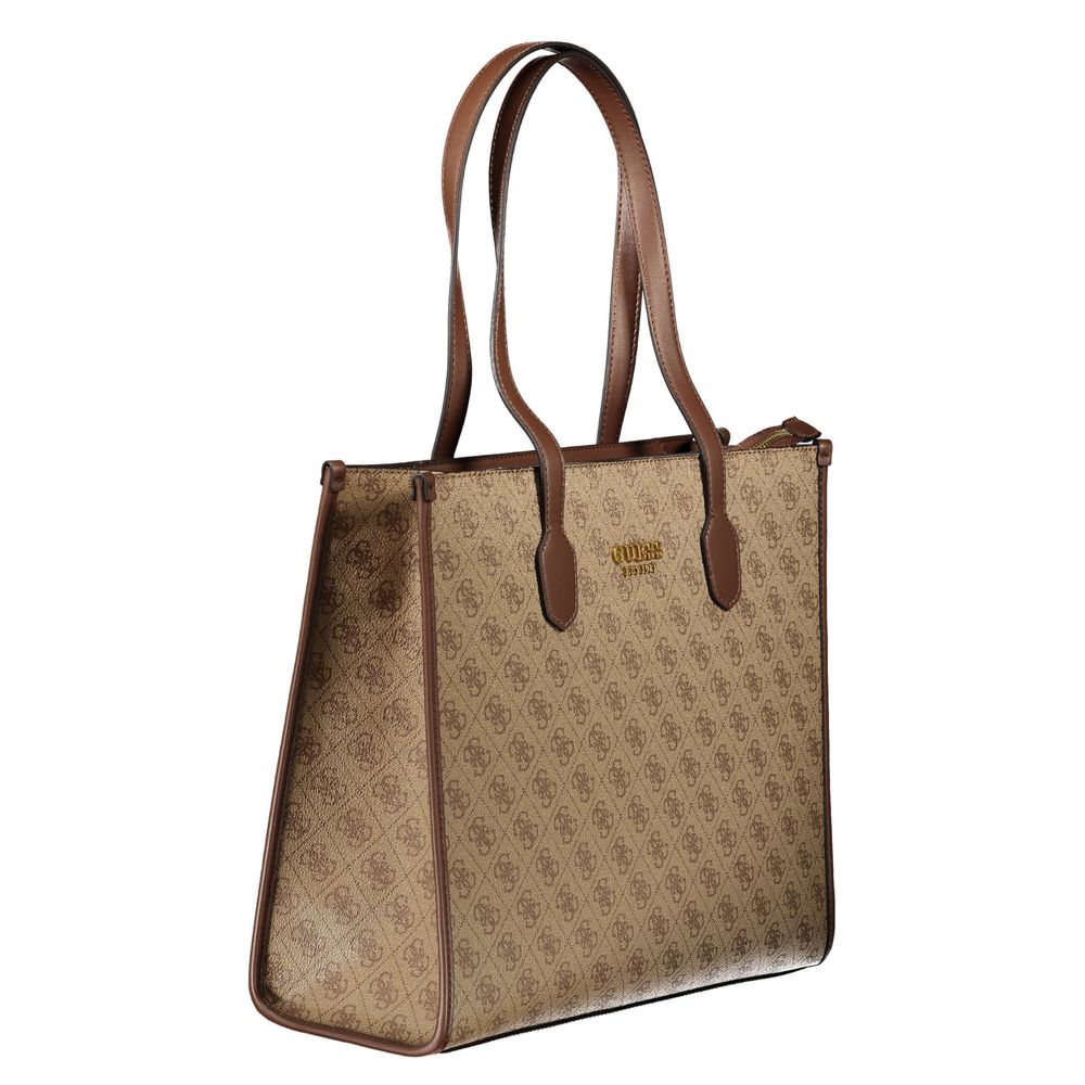 Guess Beige Polyethylene Handbag - Luksusmuotia Guess Jeans - Tutustu YVES JAVANNI® 