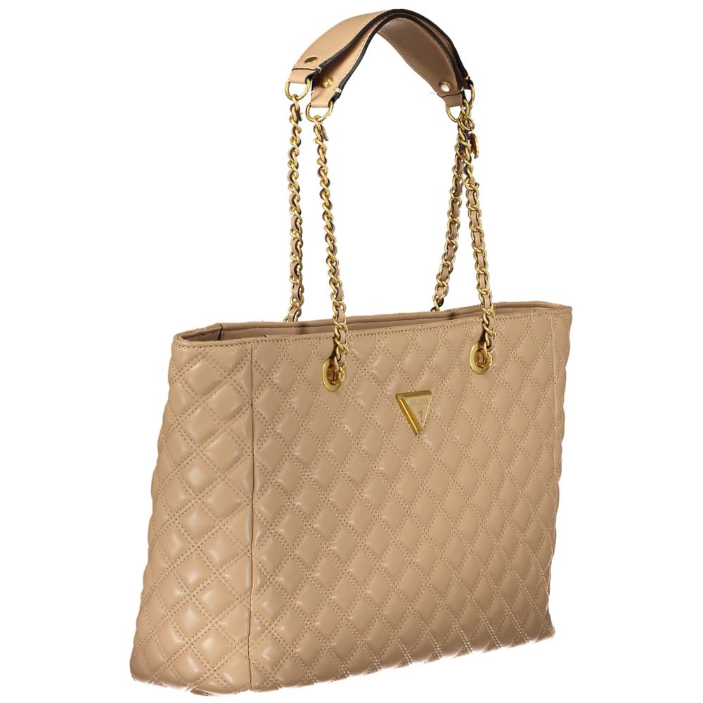 Guess Beige Polyethylene Handbag - Luksusmuotia Guess Jeans - Tutustu YVES JAVANNI® 