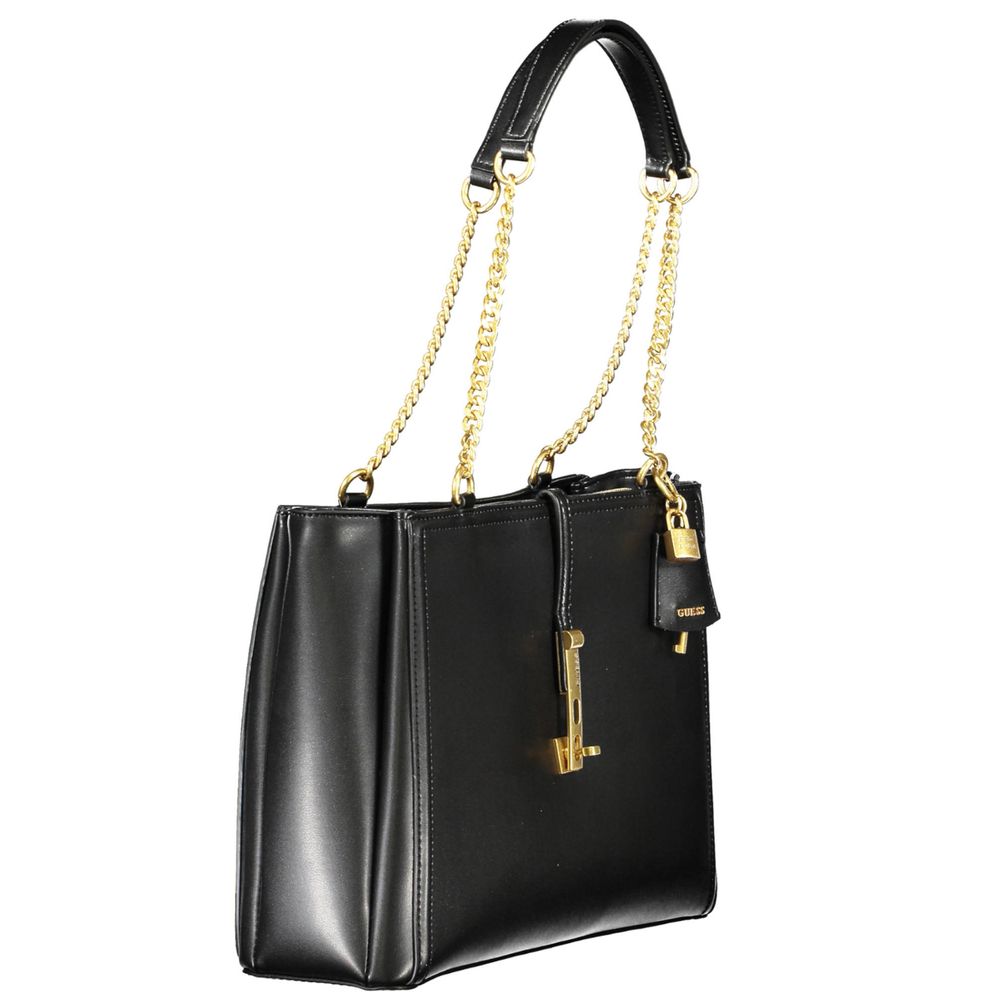 Guess Black Polyethylene Handbag - Luksusmuotia Guess Jeans - Tutustu YVES JAVANNI® 