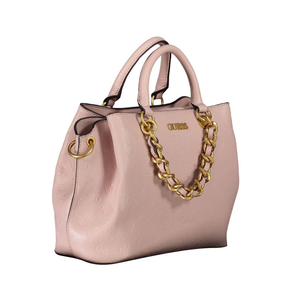 Guess Pink Polyethylene Handbag - Luksusmuotia Guess Jeans - Tutustu YVES JAVANNI® 