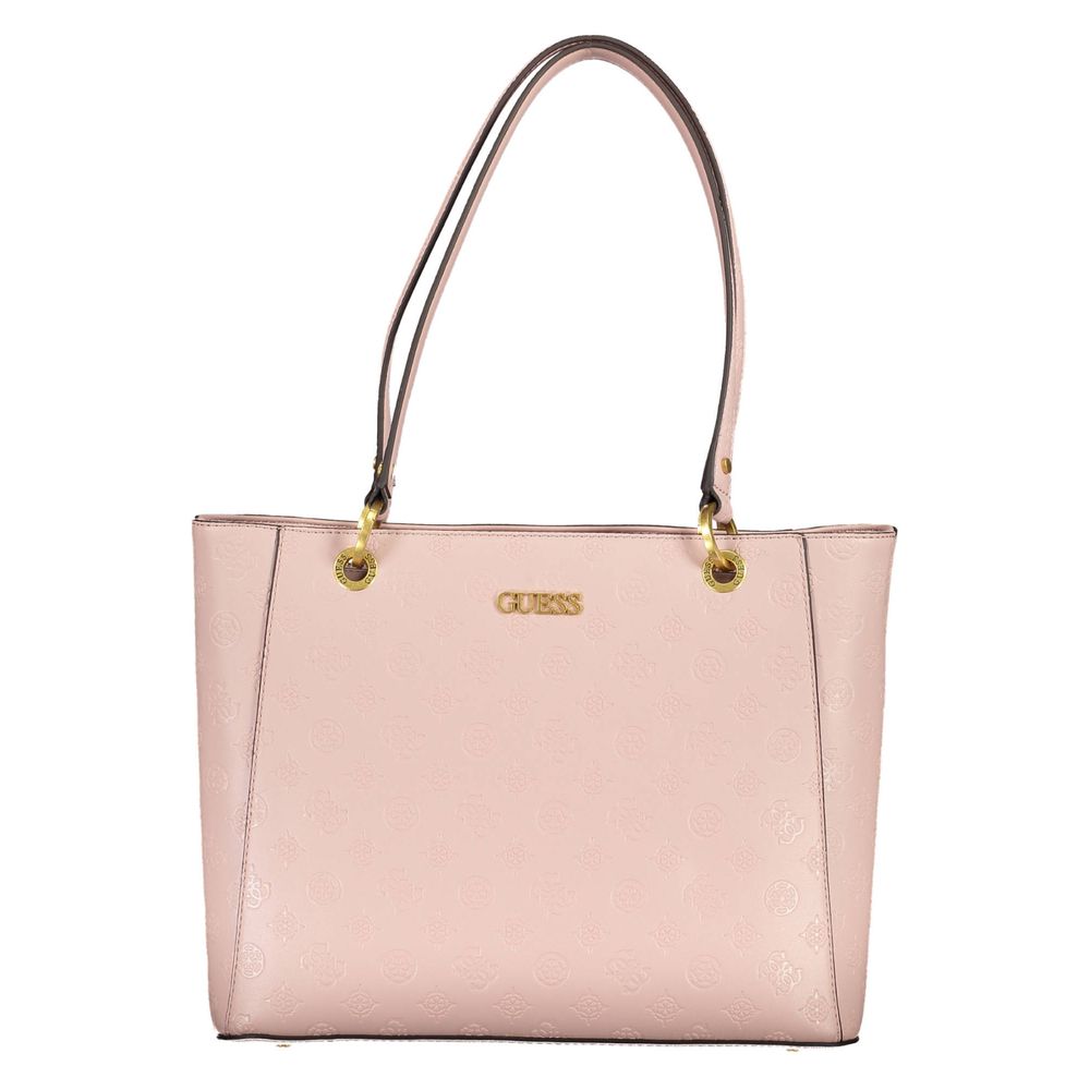 Guess Pink Polyethylene Handbag - Luksusmuotia Guess Jeans - Tutustu YVES JAVANNI® 