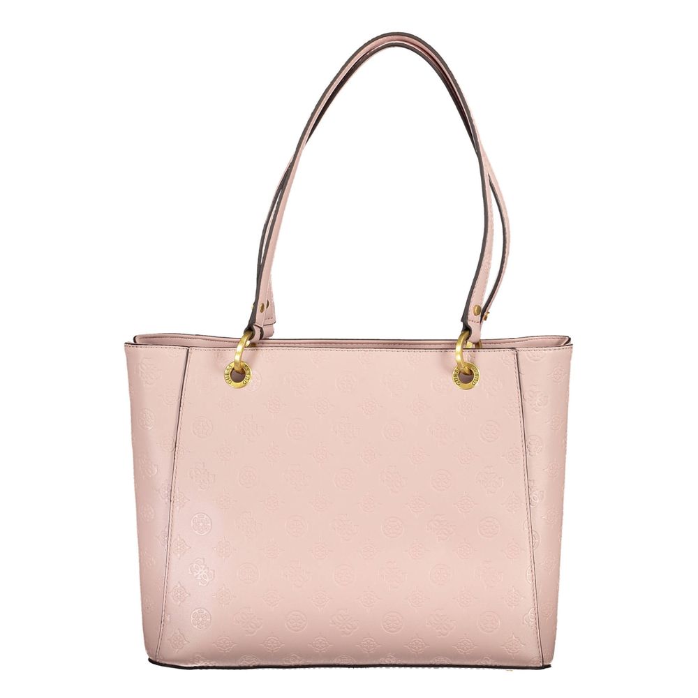 Guess Pink Polyethylene Handbag - Luksusmuotia Guess Jeans - Tutustu YVES JAVANNI® 