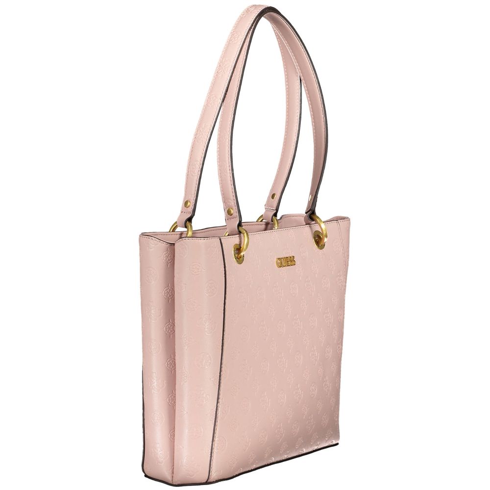 Guess Pink Polyethylene Handbag - Luksusmuotia Guess Jeans - Tutustu YVES JAVANNI® 