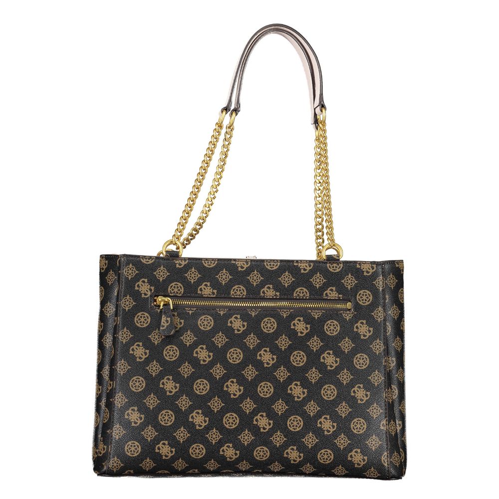 Guess Brown Polyethylene Handbag - Luksusmuotia Guess Jeans - Tutustu YVES JAVANNI® 