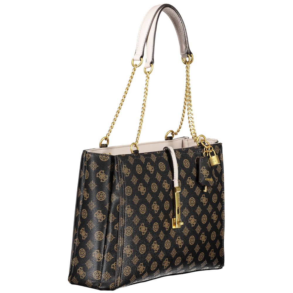 Guess Brown Polyethylene Handbag - Luksusmuotia Guess Jeans - Tutustu YVES JAVANNI® 