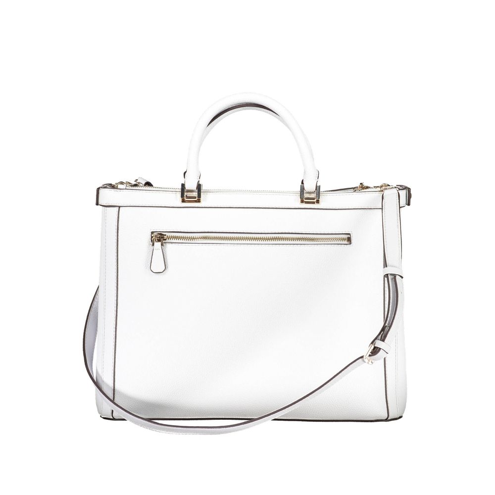 Guess White Polyethylene Handbag - Luksusmuotia Guess Jeans - Tutustu YVES JAVANNI® 