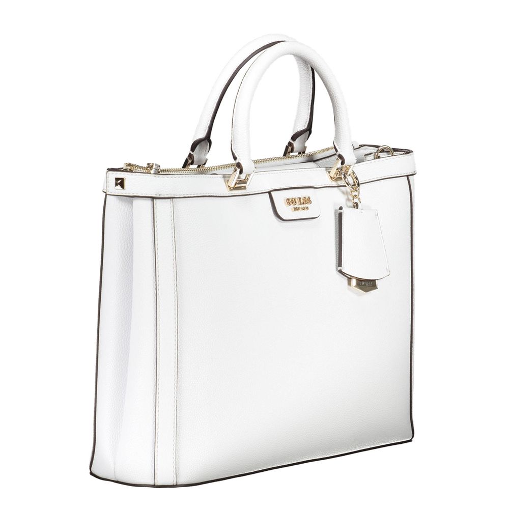 Guess White Polyethylene Handbag - Luksusmuotia Guess Jeans - Tutustu YVES JAVANNI® 