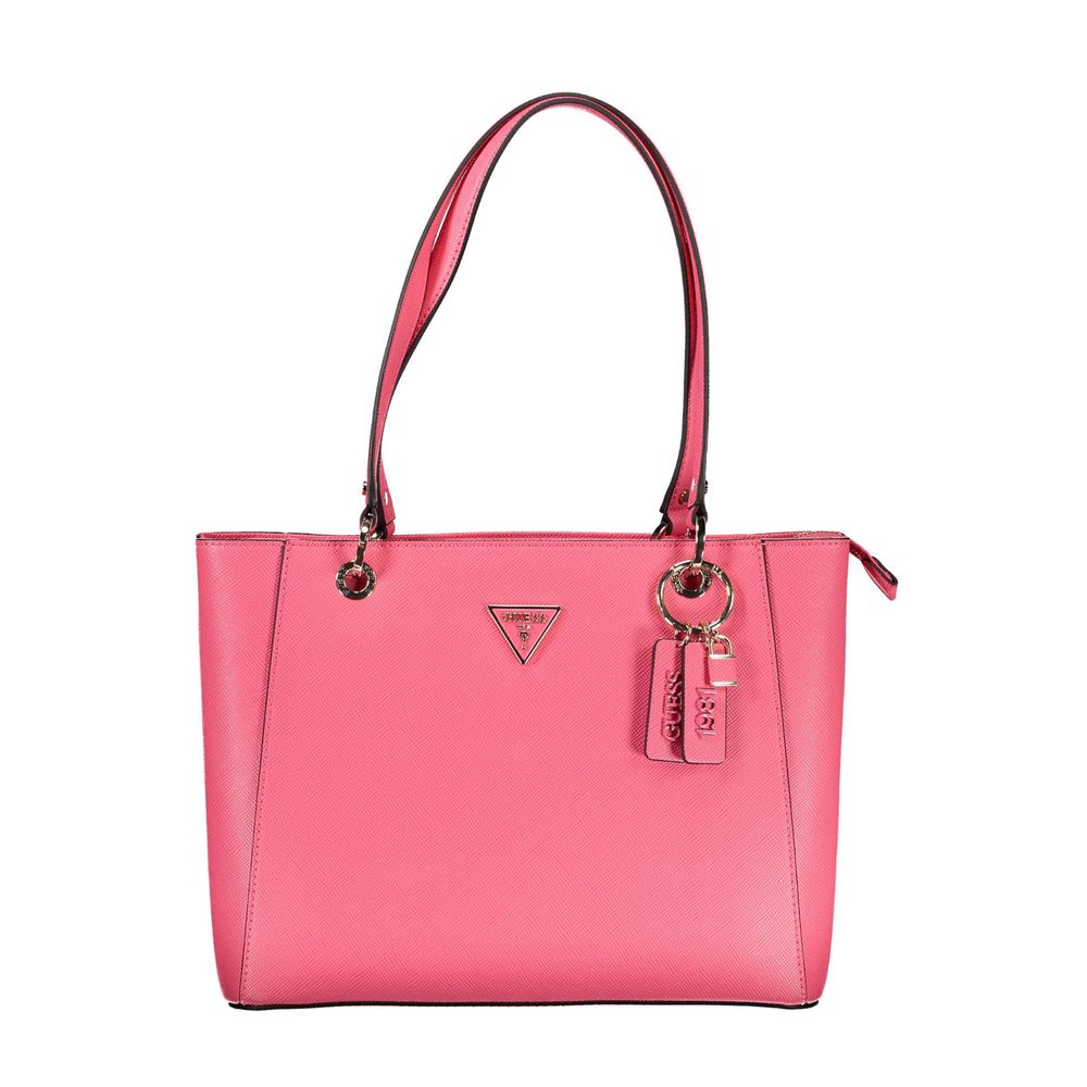 Guess Pink Polyethylene Handbag - Luksusmuotia Guess Jeans - Tutustu YVES JAVANNI® 