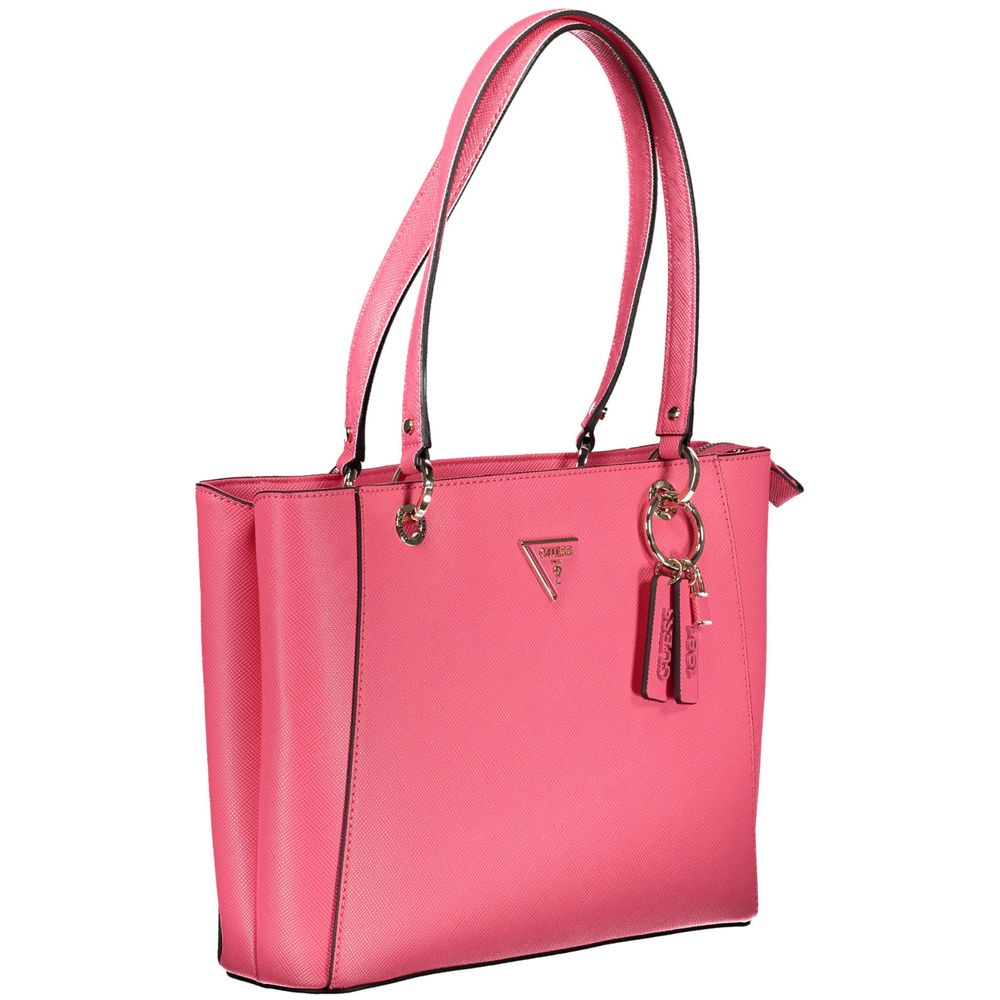 Guess Pink Polyethylene Handbag - Luksusmuotia Guess Jeans - Tutustu YVES JAVANNI® 