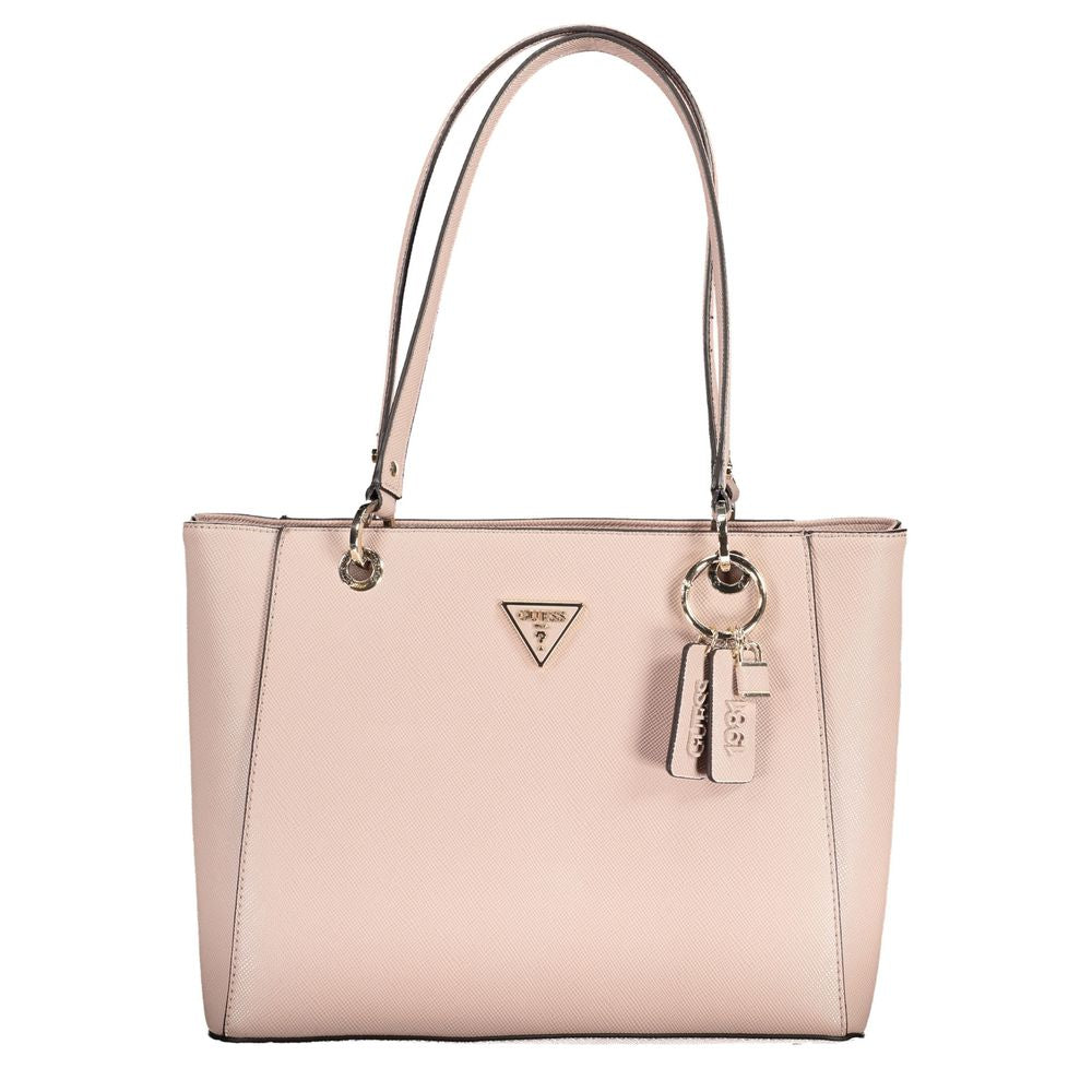 Guess Pink Polyethylene Handbag - Luksusmuotia Guess Jeans - Tutustu YVES JAVANNI® 