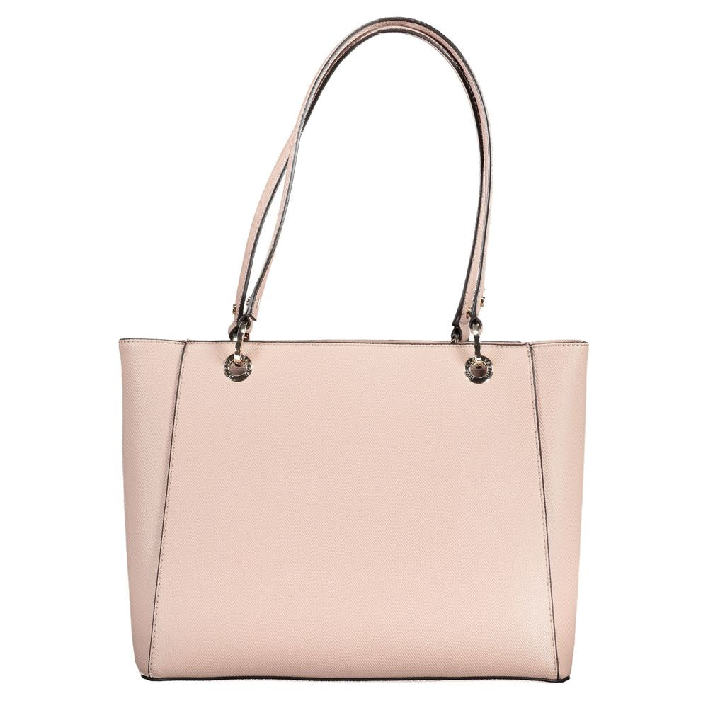 Guess Pink Polyethylene Handbag - Luksusmuotia Guess Jeans - Tutustu YVES JAVANNI® 