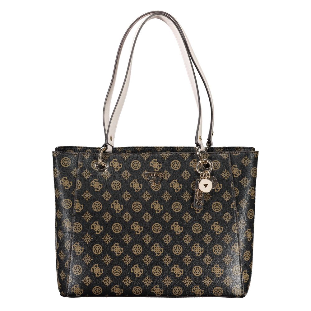 Guess Jeans Brown Polyethylene Handbag - Luksusmuotia Guess Jeans - Tutustu YVES JAVANNI® 