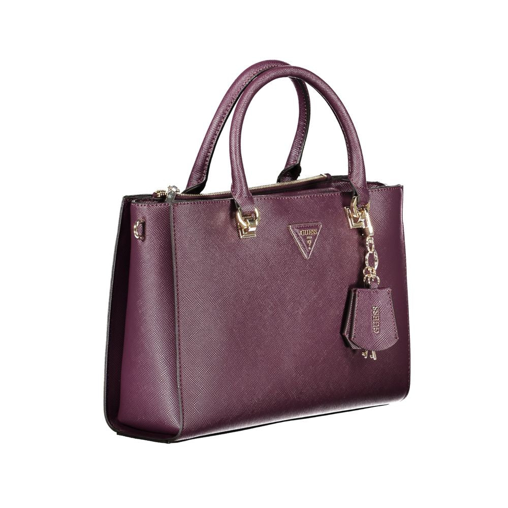 Guess Purple Polyethylene Handbag - Luksusmuotia Guess Jeans - Tutustu YVES JAVANNI® 