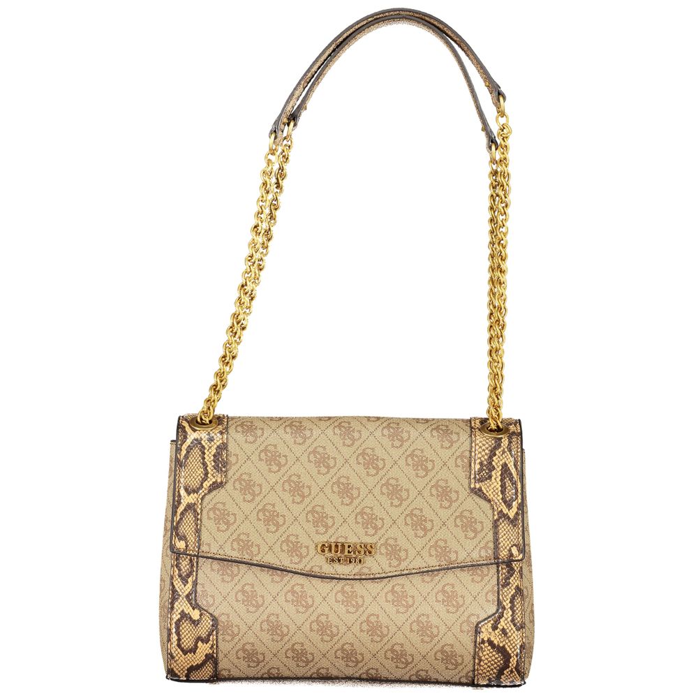 Guess Beige Polyethylene Handbag - Luksusmuotia Guess Jeans - Tutustu YVES JAVANNI® 