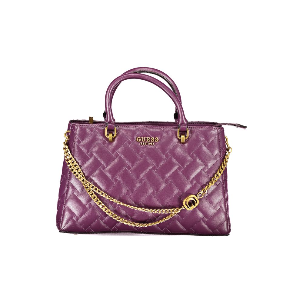 Guess Purple Polyethylene Handbag - Luksusmuotia Guess Jeans - Tutustu YVES JAVANNI® 