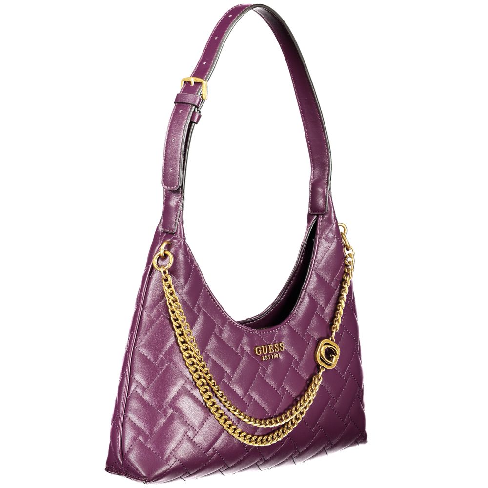 Guess Purple Polyethylene Handbag - Luksusmuotia Guess Jeans - Tutustu YVES JAVANNI® 