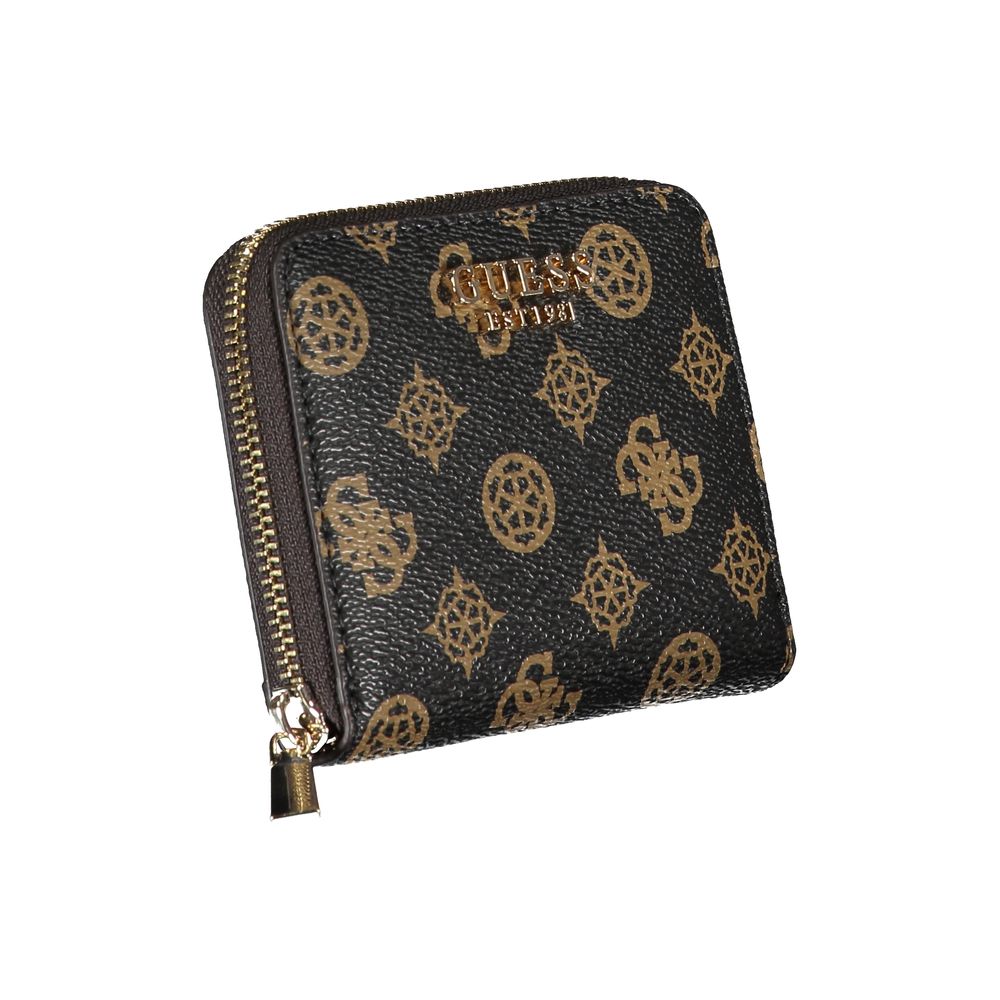 Guess Brown Polyethylene Wallet - Luksusmuotia Guess Jeans - Tutustu YVES JAVANNI® 