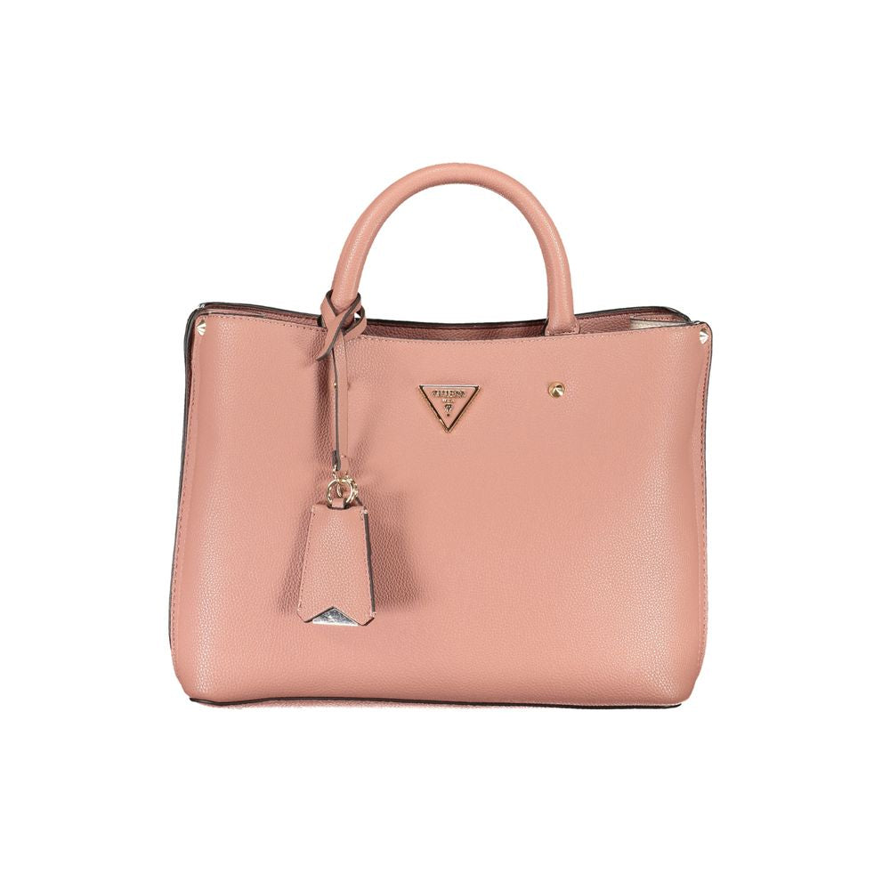 Guess Jeans Pink Polyethylene Handbag - Luksusmuotia Guess Jeans - Tutustu YVES JAVANNI® 