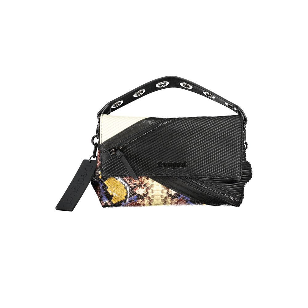 Desigual Black Polyethylene Handbag - Luksusmuotia Desigual - Tutustu YVES JAVANNI® 