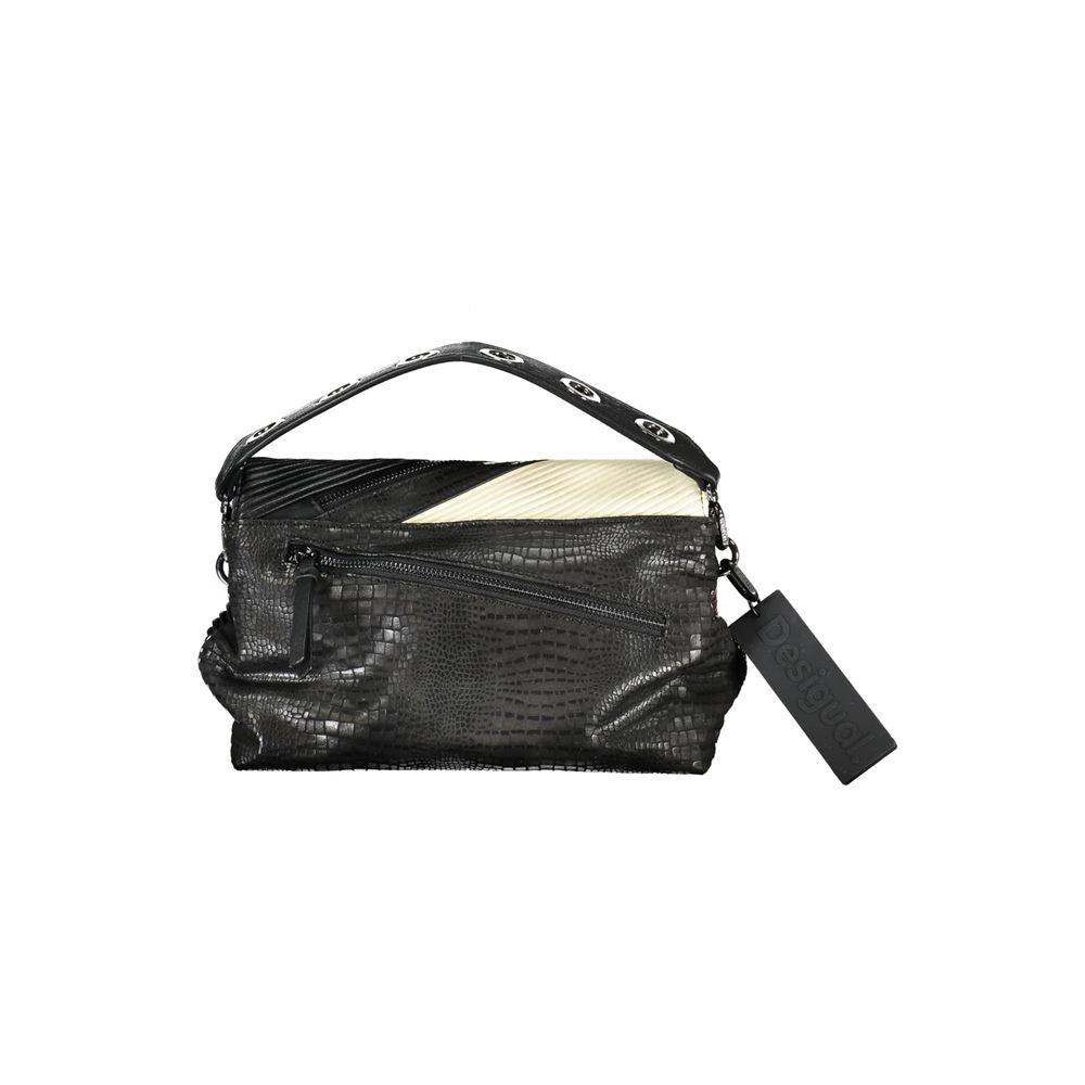 Desigual Black Polyethylene Handbag - Luksusmuotia Desigual - Tutustu YVES JAVANNI® 