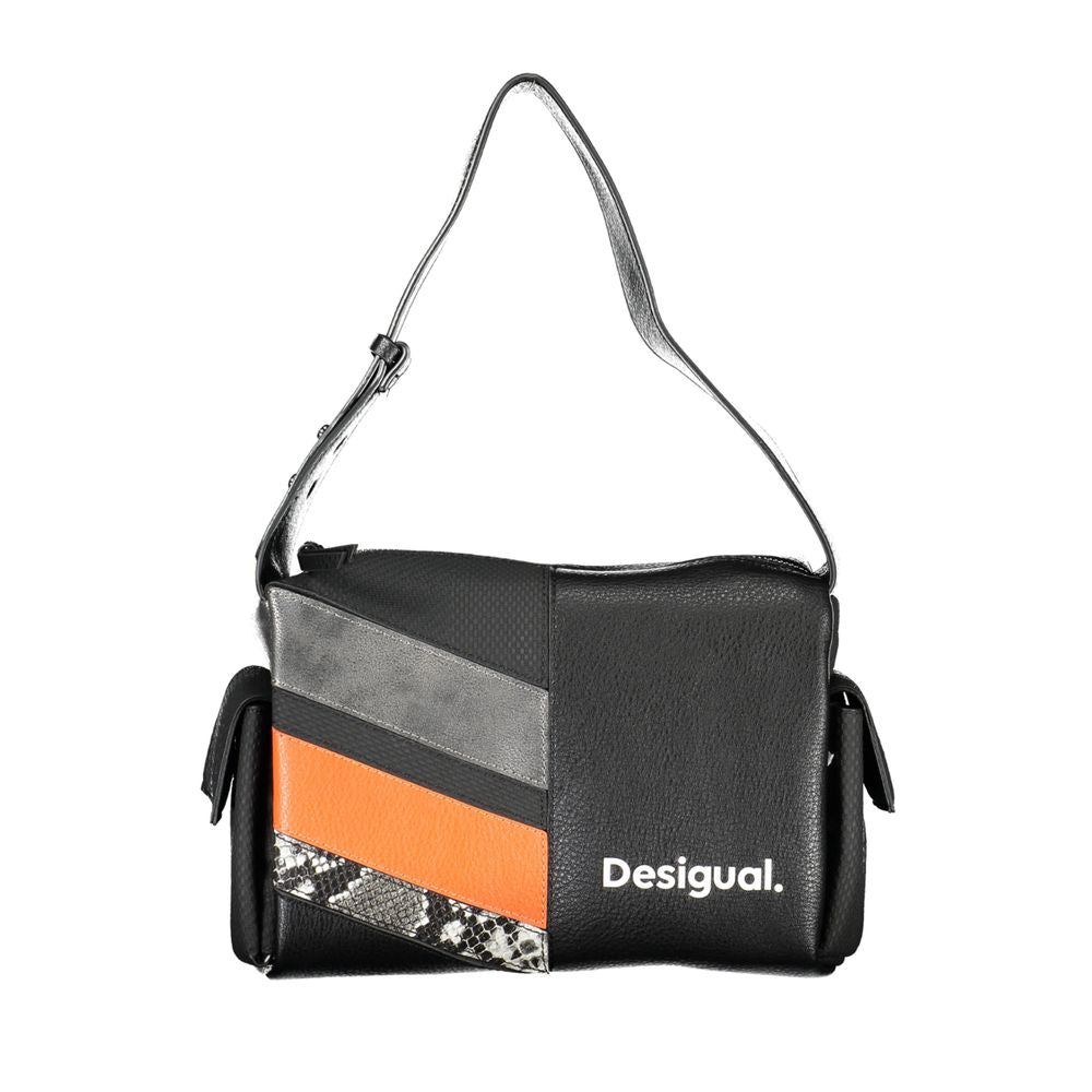 Desigual Black Polyethylene Handbag - Luksusmuotia Desigual - Tutustu YVES JAVANNI® 