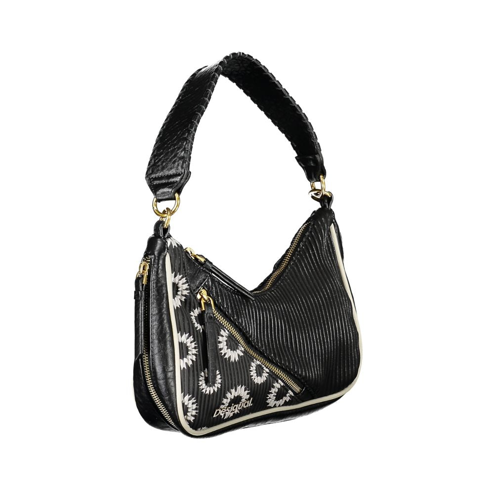 Desigual Black Polyethylene Handbag - Luksusmuotia Desigual - Tutustu YVES JAVANNI® 