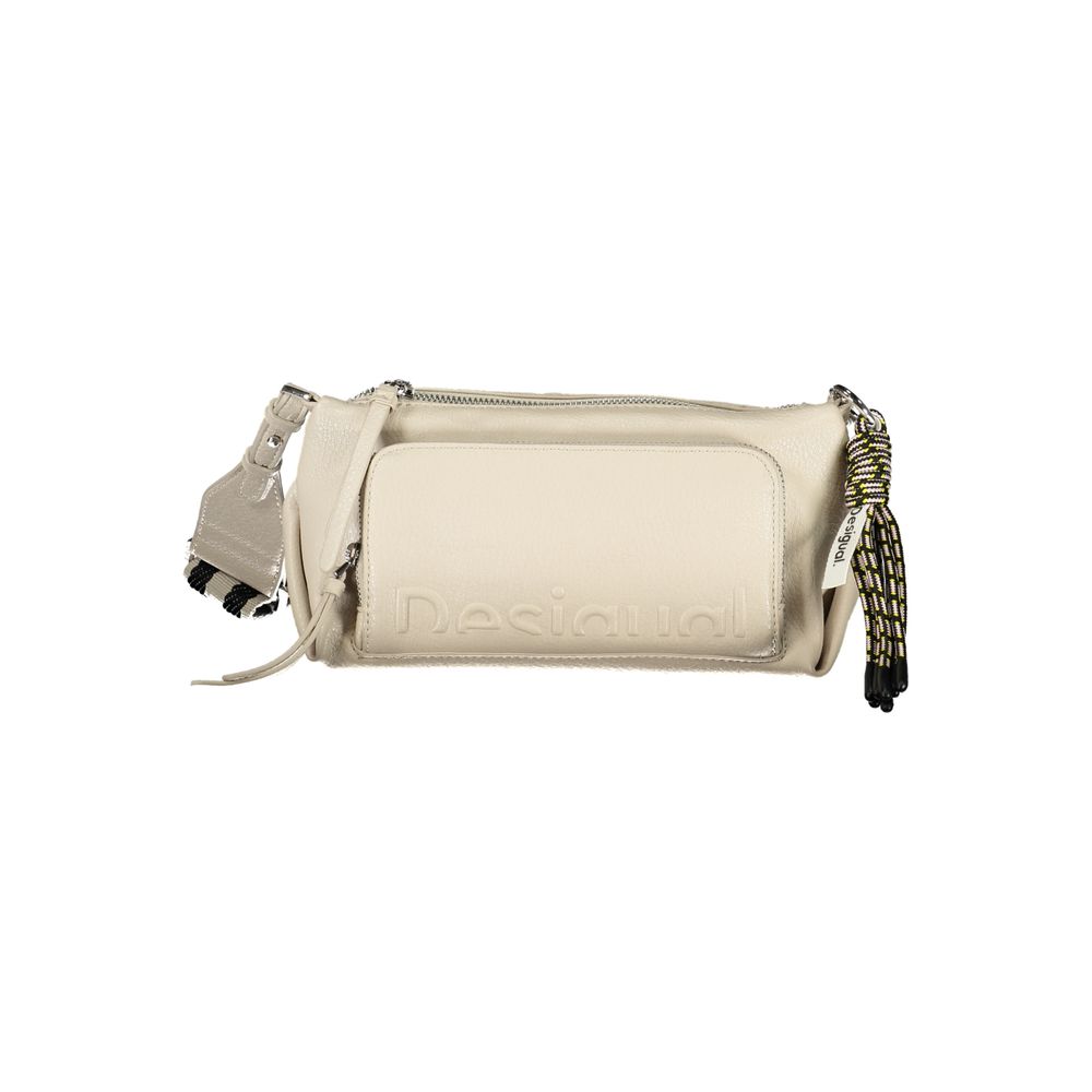 Desigual Beige Polyethylene Handbag - Luksusmuotia Desigual - Tutustu YVES JAVANNI® 