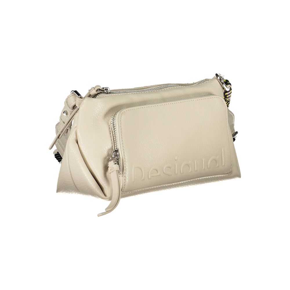 Desigual Beige Polyethylene Handbag - Luksusmuotia Desigual - Tutustu YVES JAVANNI® 