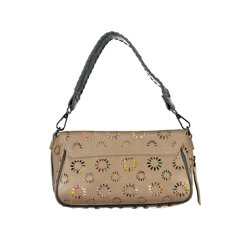 Desigual Beige Polyethylene Handbag - Luksusmuotia Desigual - Tutustu YVES JAVANNI® 