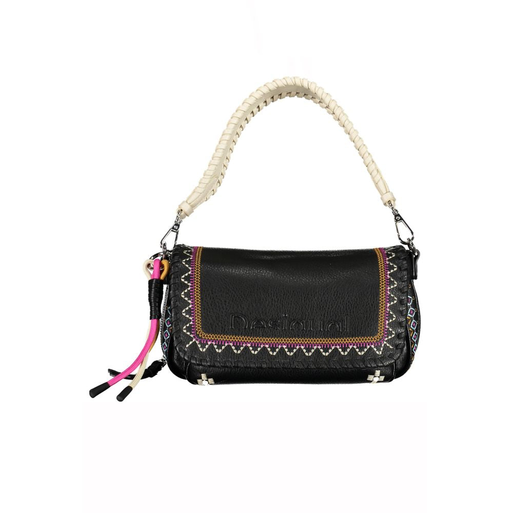 Desigual Black Polyethylene Handbag - Luksusmuotia Desigual - Tutustu YVES JAVANNI® 