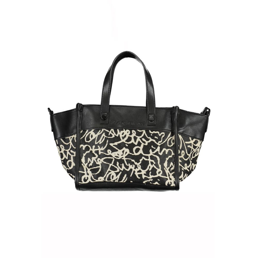 Desigual Black Polyester Handbag - Luksusmuotia Desigual - Tutustu YVES JAVANNI® 