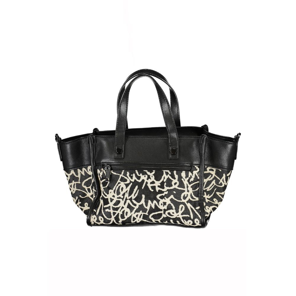 Desigual Black Polyester Handbag - Luksusmuotia Desigual - Tutustu YVES JAVANNI® 