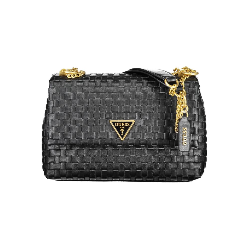 Guess Jeans Black Polyethylene Handbag - Luksusmuotia Guess Jeans - Tutustu YVES JAVANNI® 