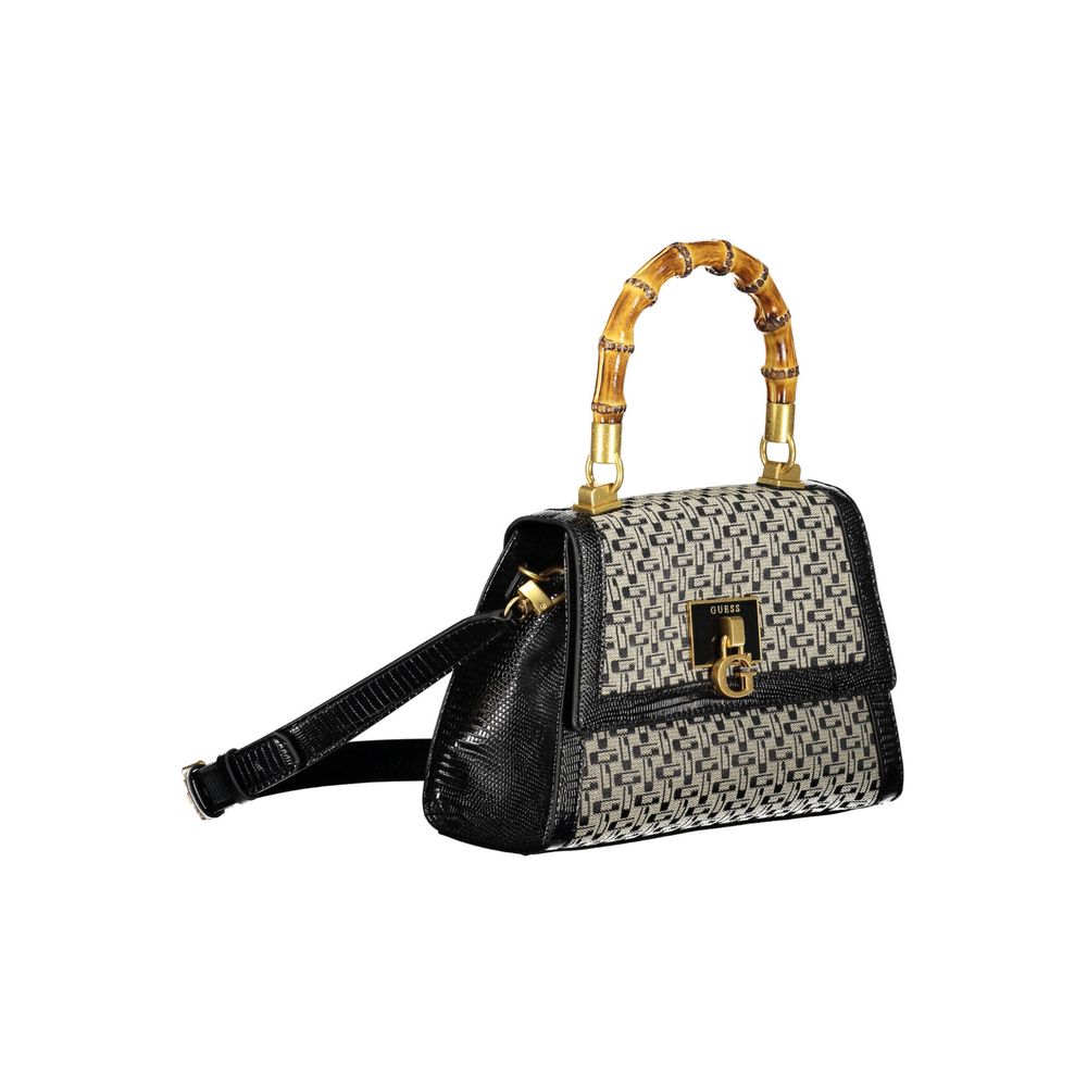 Guess Black Cotton Handbag - Luksusmuotia Guess Jeans - Tutustu YVES JAVANNI® 