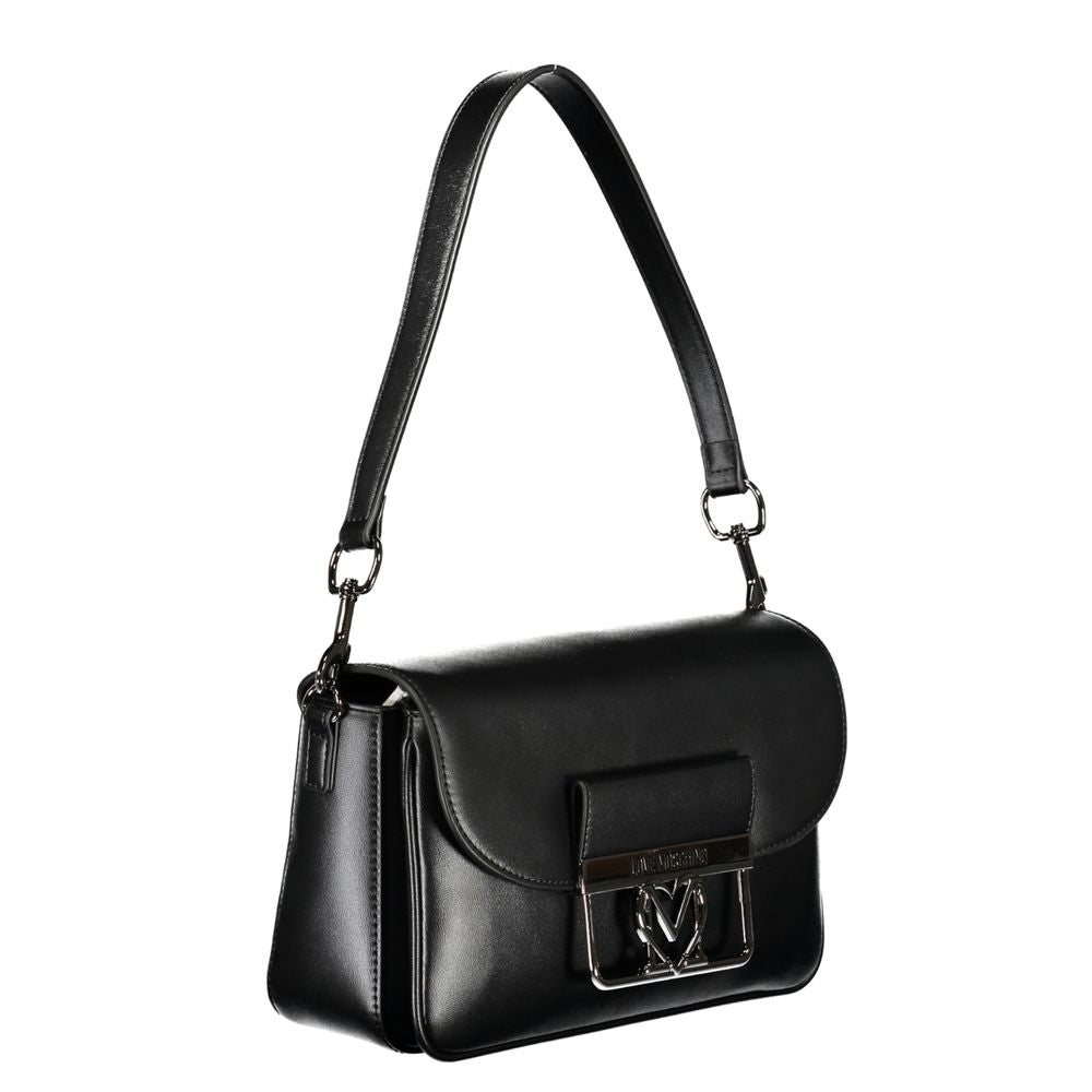 Love Moschino Black Polyethylene Handbag - Luksusmuotia Love Moschino - Tutustu YVES JAVANNI® 