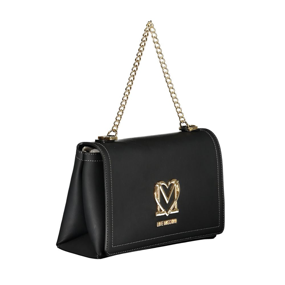 Love Moschino Black Polyethylene Handbag - Luksusmuotia Love Moschino - Tutustu YVES JAVANNI® 