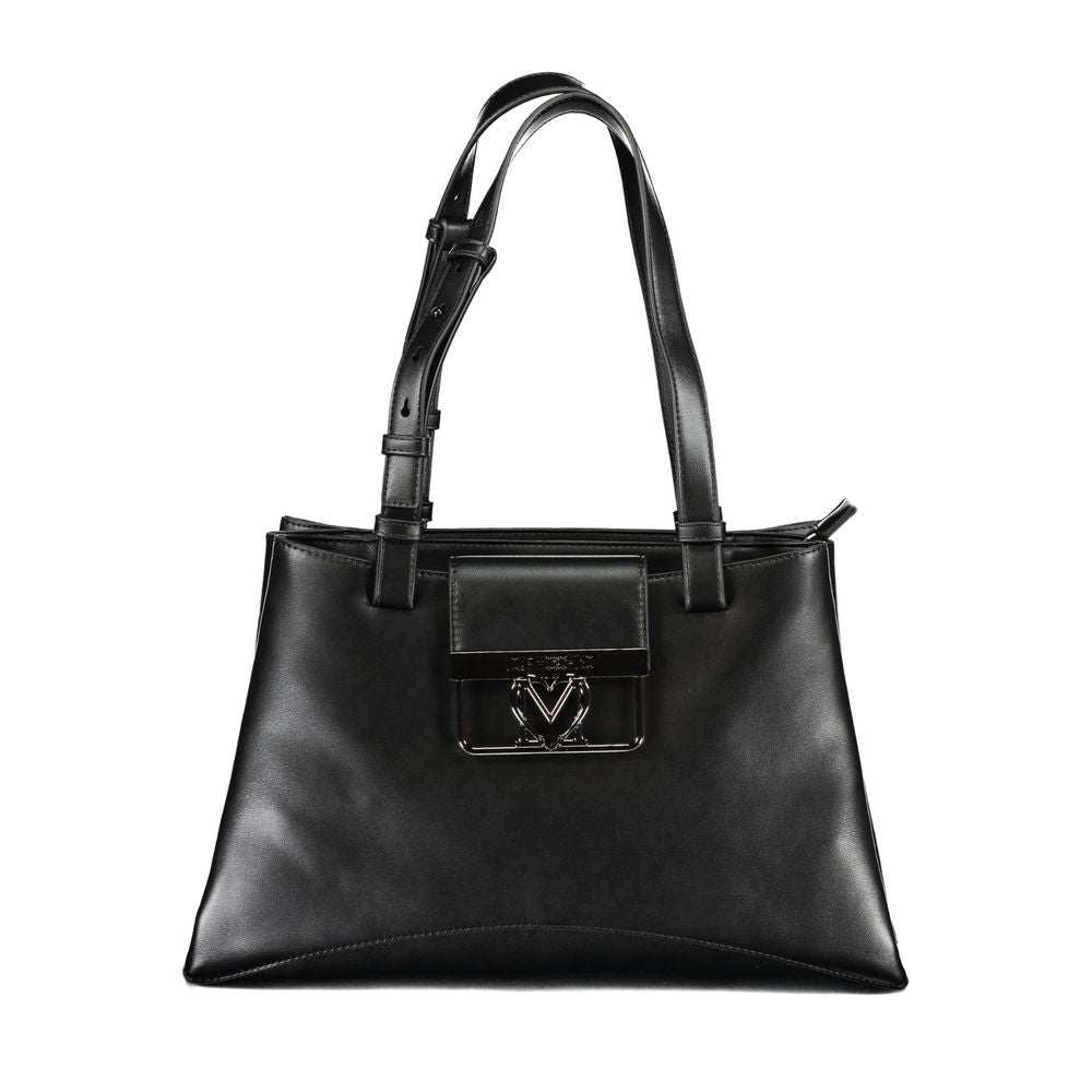 Love Moschino Black Polyethylene Handbag - Luksusmuotia Love Moschino - Tutustu YVES JAVANNI® 