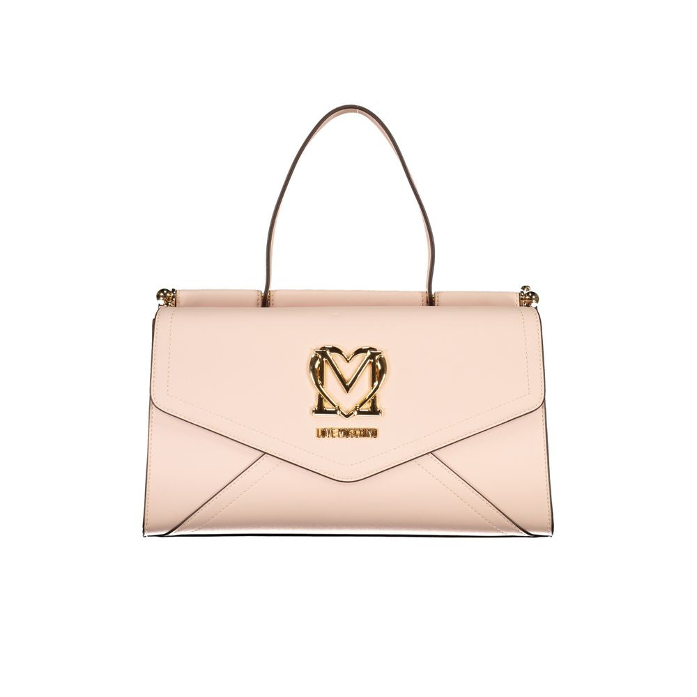 Love Moschino Pink Polyethylene Handbag - Luksusmuotia Love Moschino - Tutustu YVES JAVANNI® 