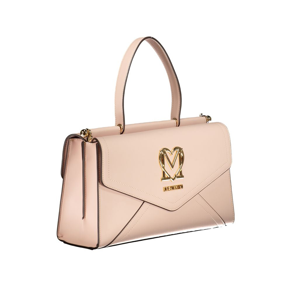 Love Moschino Pink Polyethylene Handbag - Luksusmuotia Love Moschino - Tutustu YVES JAVANNI® 