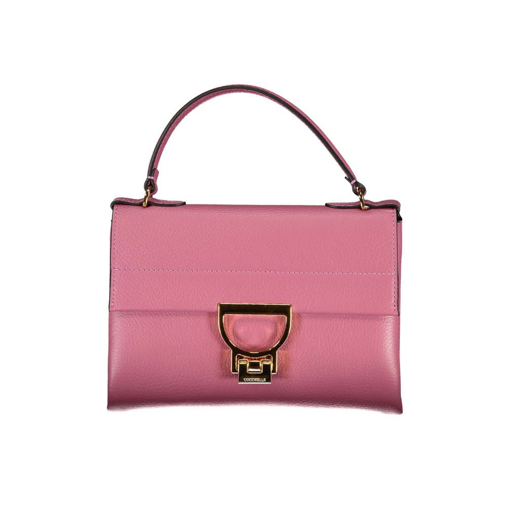 Coccinelle Pink Leather Handbag - Luksusmuotia Coccinelle - Tutustu YVES JAVANNI® 