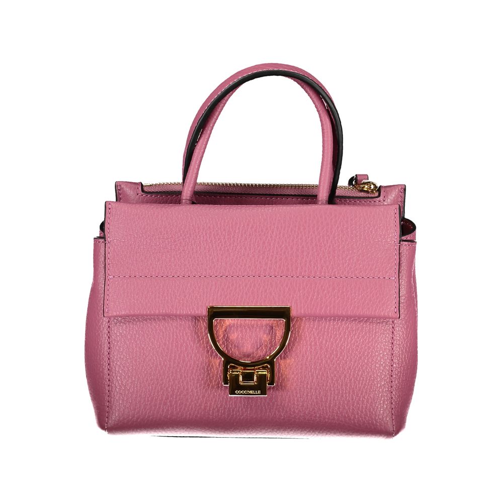 Coccinelle Pink Leather Handbag - Luksusmuotia Coccinelle - Tutustu YVES JAVANNI® 