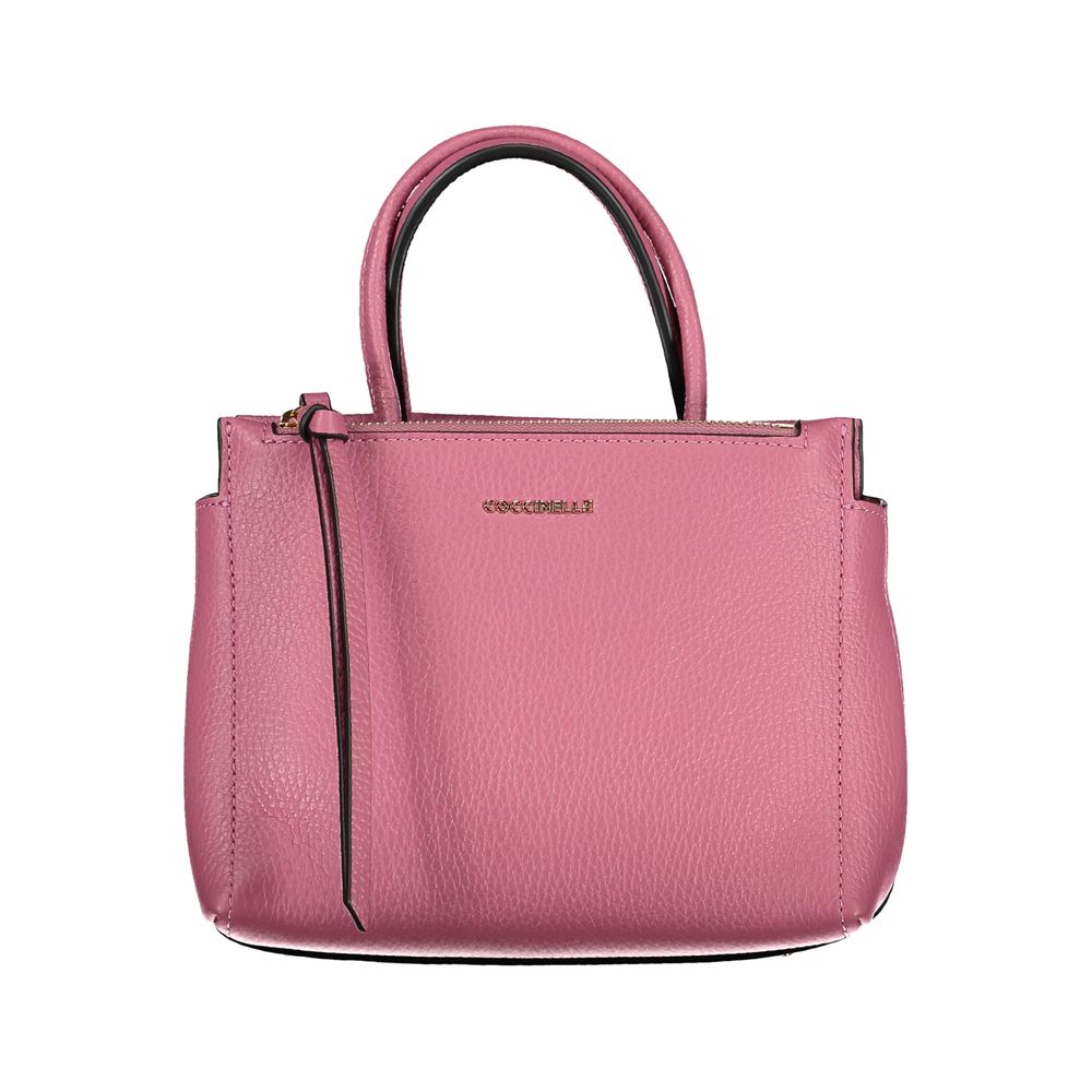 Coccinelle Pink Leather Handbag - Luksusmuotia Coccinelle - Tutustu YVES JAVANNI® 