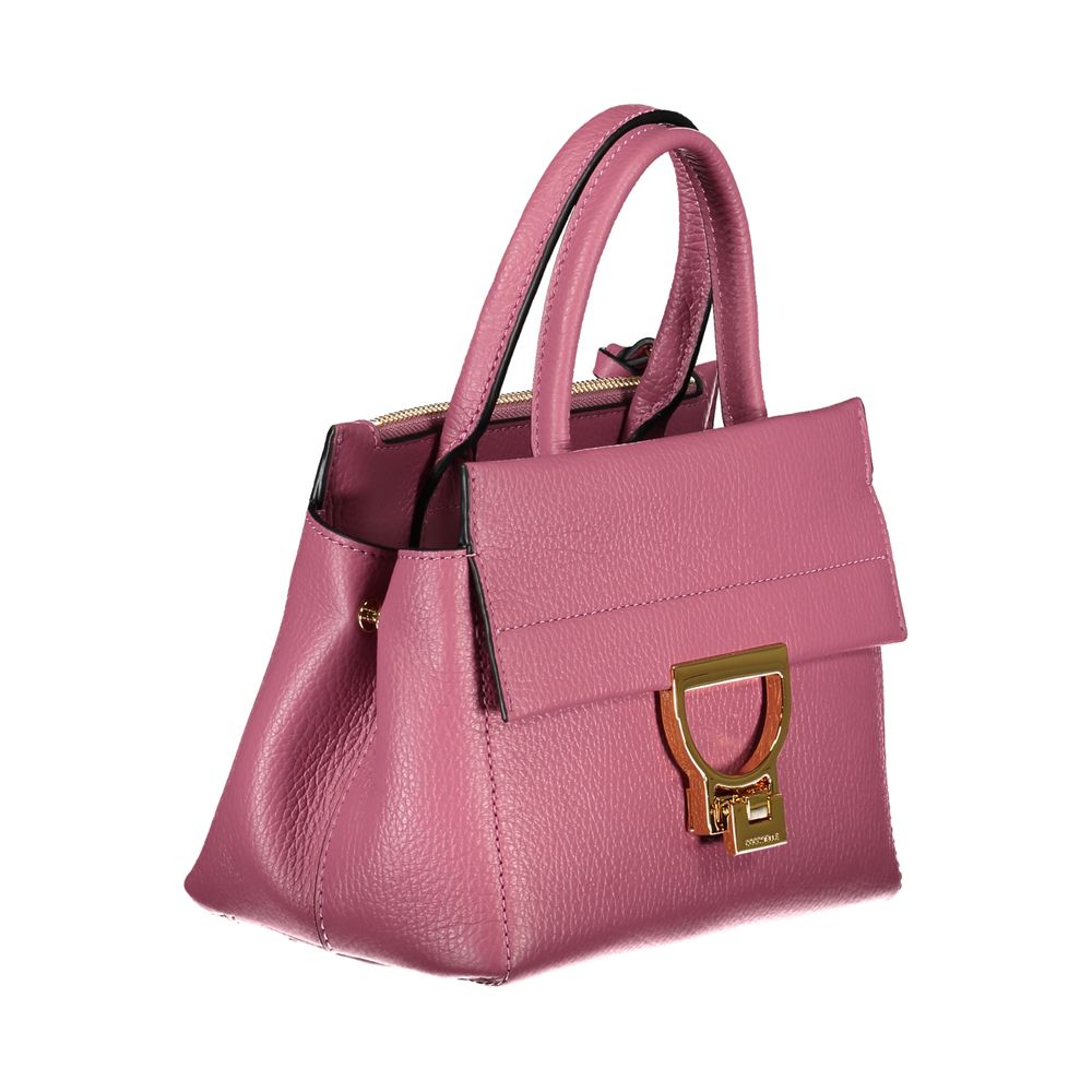 Coccinelle Pink Leather Handbag - Luksusmuotia Coccinelle - Tutustu YVES JAVANNI® 