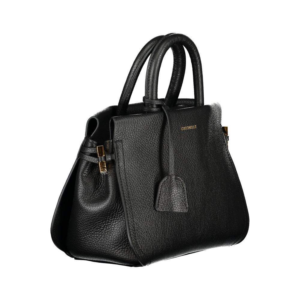 Coccinelle Black Leather Handbag - Luksusmuotia Coccinelle - Tutustu YVES JAVANNI® 