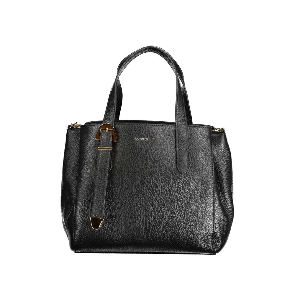 Coccinelle Black Leather Handbag - Luksusmuotia Coccinelle - Tutustu YVES JAVANNI® 